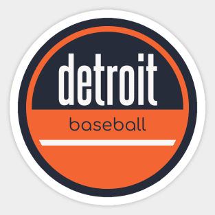 Detroit baseball Sticker